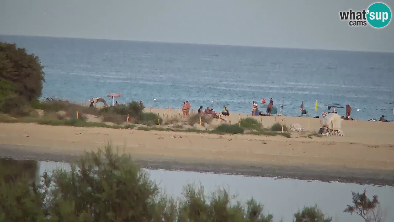 Webcam Chia – Vista en directo de la playa Su Giudeu