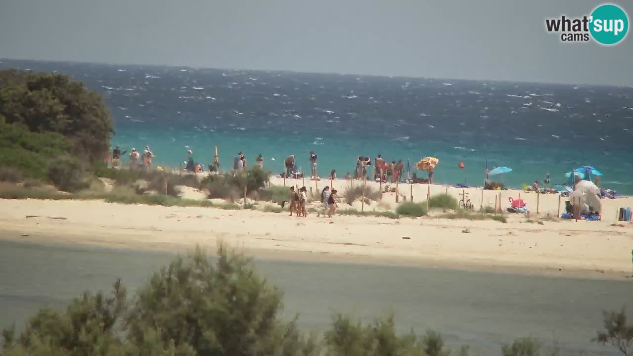 Spletna kamera Chia – Pogled v živo na plažo Su Giudeu