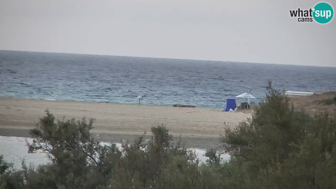 Webcam Chia – Vista en directo de la playa Su Giudeu