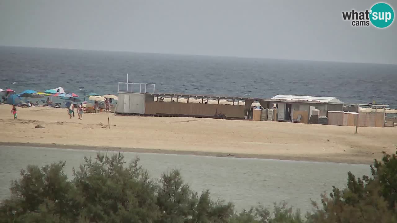 Spletna kamera Chia – Pogled v živo na plažo Su Giudeu
