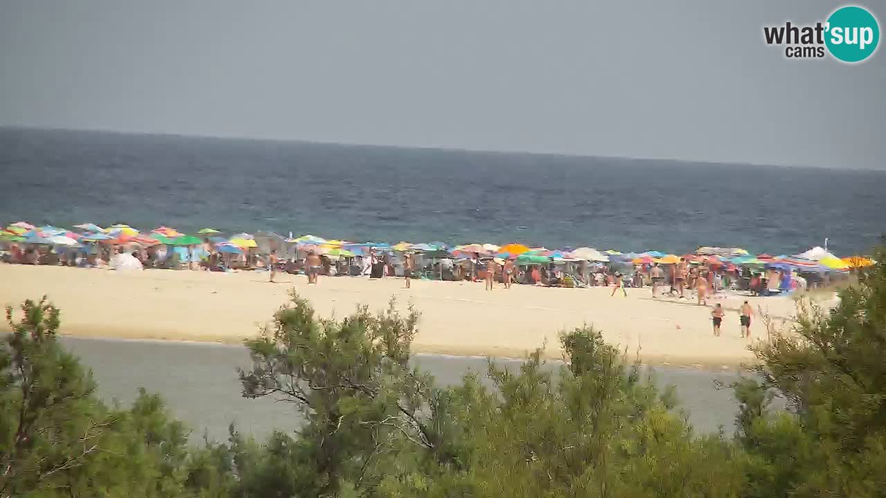 Spletna kamera Chia – Pogled v živo na plažo Su Giudeu