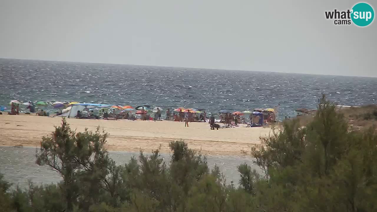 Webcam Chia – Vista en directo de la playa Su Giudeu