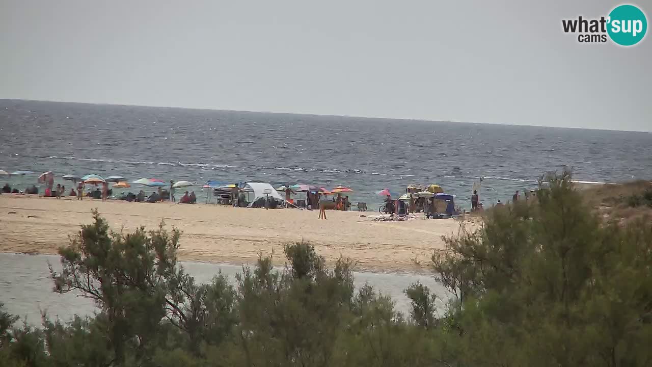 Webcam Chia – Vue en direct de la plage Su Giudeu