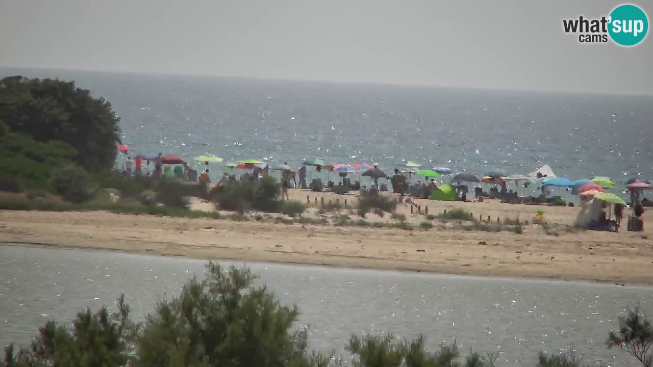 Webcam Chia – Vue en direct de la plage Su Giudeu