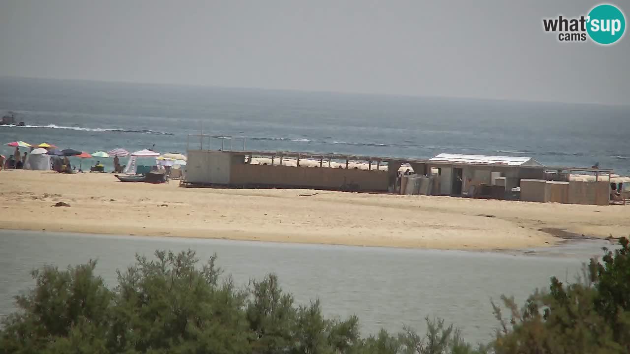 Webcam Chia – Vue en direct de la plage Su Giudeu