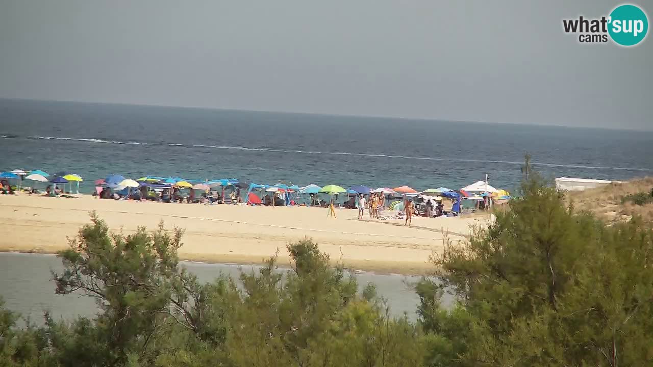 Webcam Chia – Vue en direct de la plage Su Giudeu