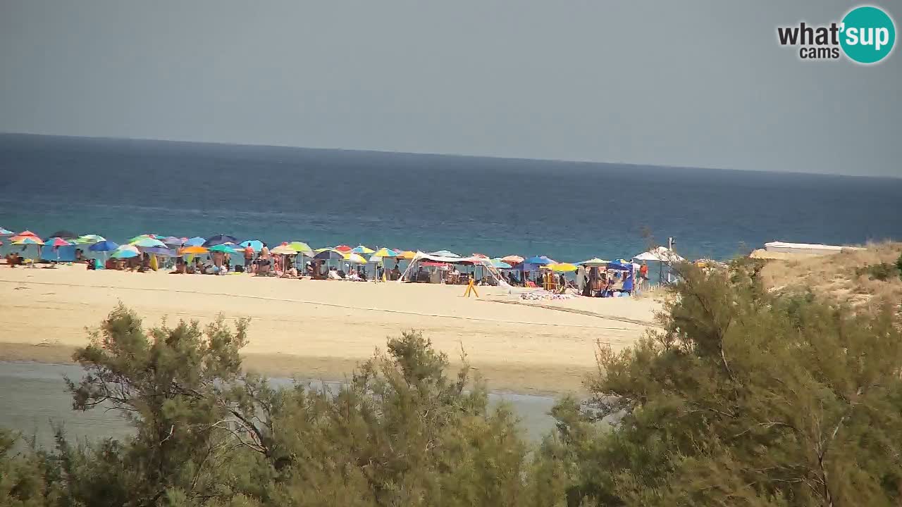 Webcam Chia – Vue en direct de la plage Su Giudeu