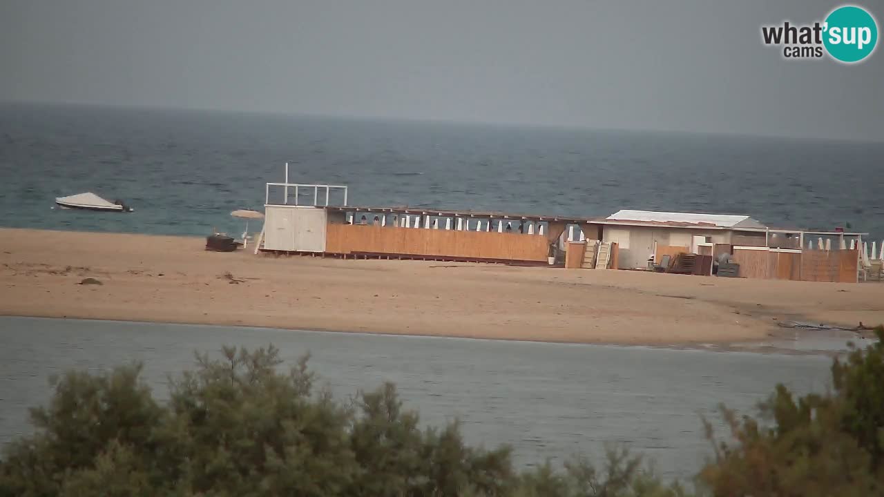 Spletna kamera Chia – Pogled v živo na plažo Su Giudeu