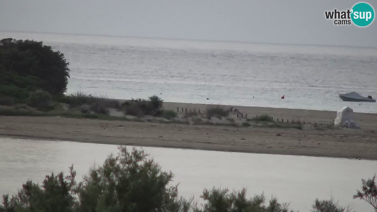 Webcam Chia – Vue en direct de la plage Su Giudeu