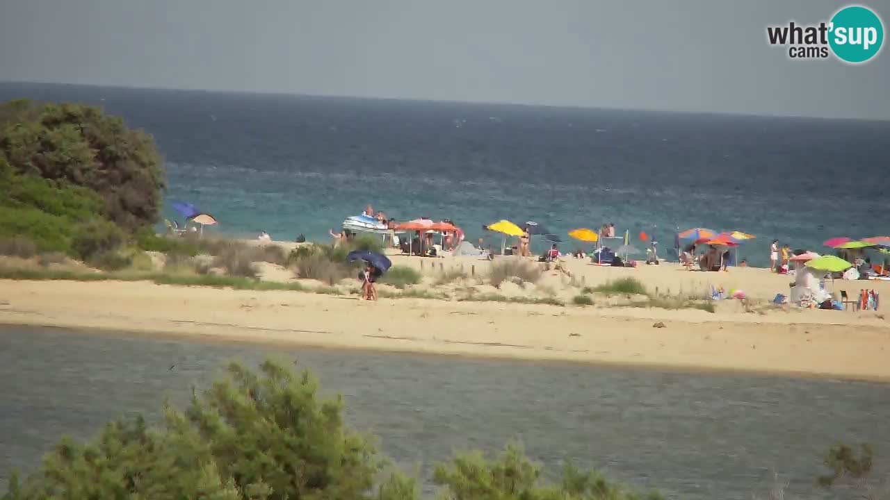 Spletna kamera Chia – Pogled v živo na plažo Su Giudeu