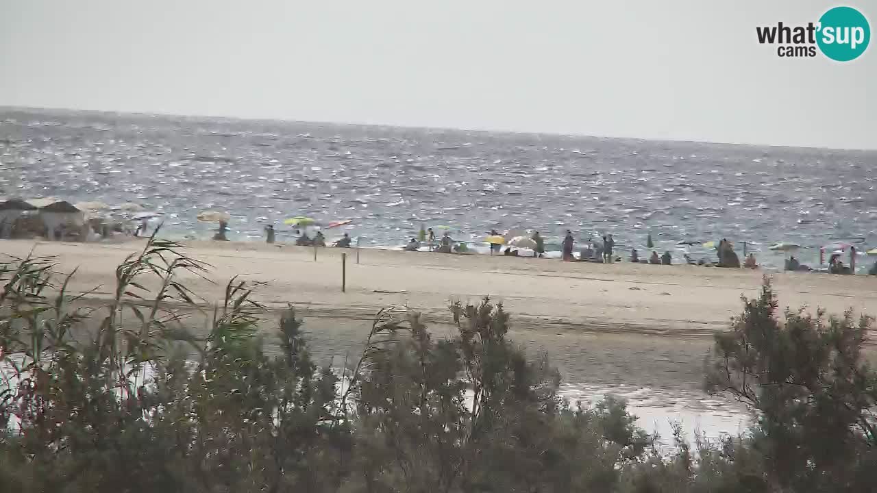 Spletna kamera Chia – Pogled v živo na plažo Su Giudeu
