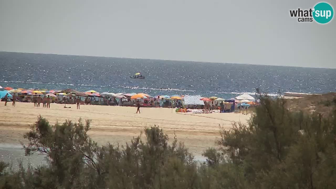 Webcam Chia – Vista en directo de la playa Su Giudeu