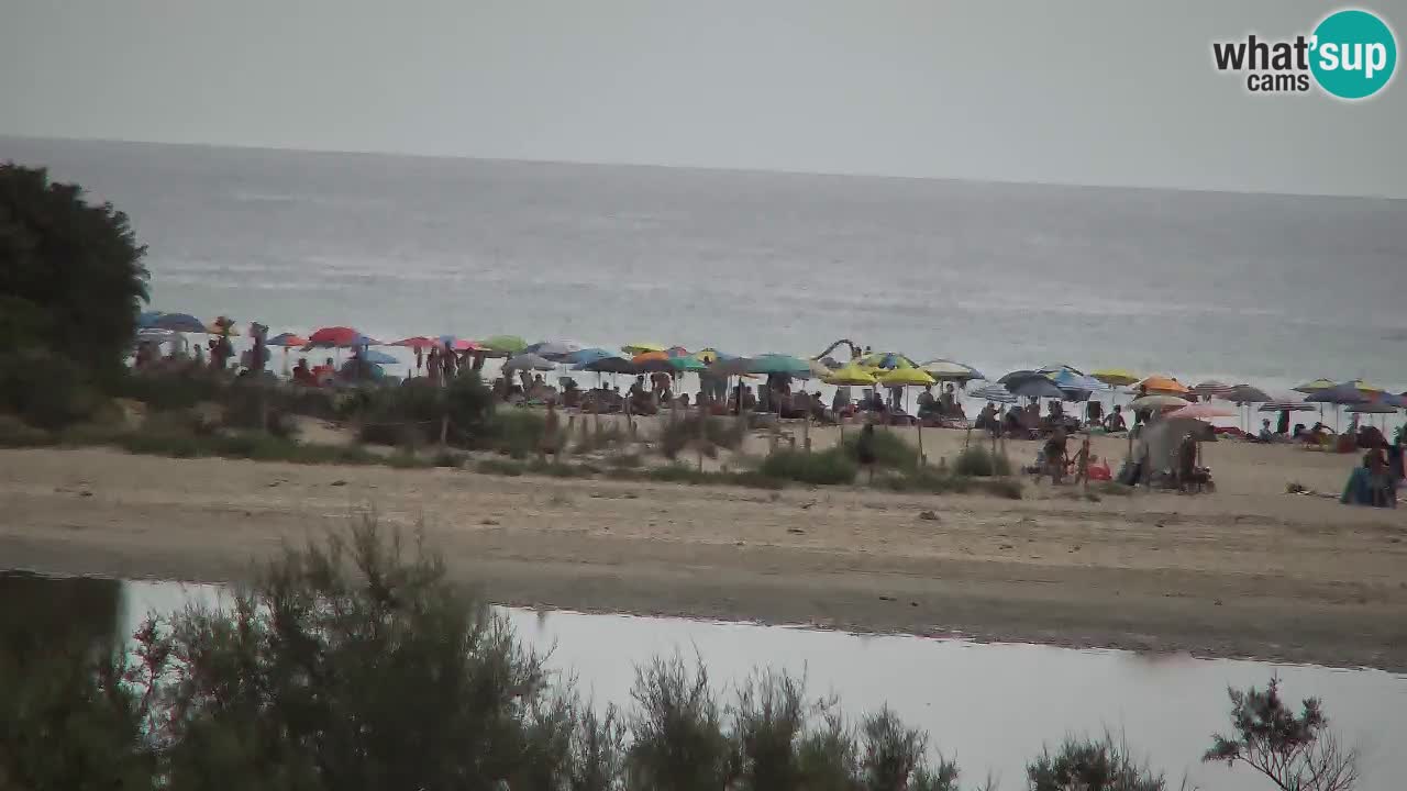 Webcam Chia – Vista en directo de la playa Su Giudeu