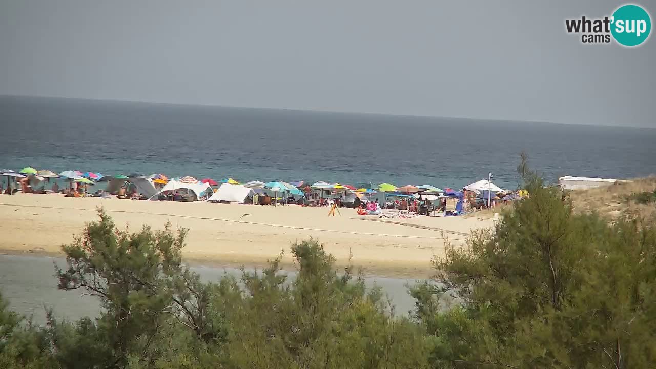 Webcam Chia – Vista en directo de la playa Su Giudeu