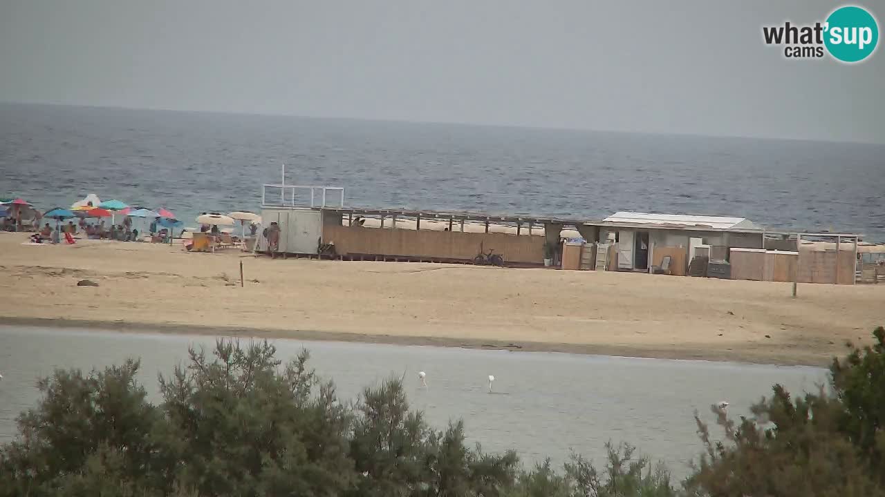 Webcam Chia – Vue en direct de la plage Su Giudeu