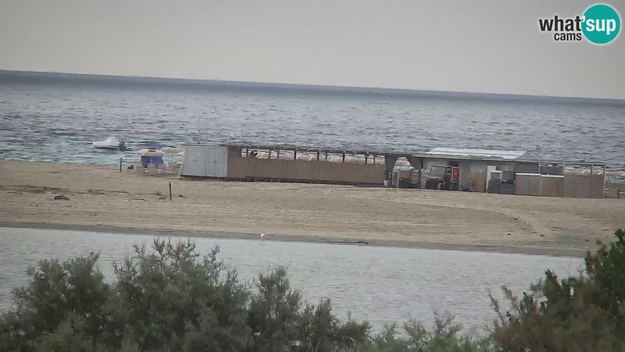 Spletna kamera Chia – Pogled v živo na plažo Su Giudeu