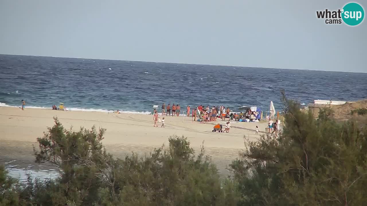 Webcam Chia – Vue en direct de la plage Su Giudeu