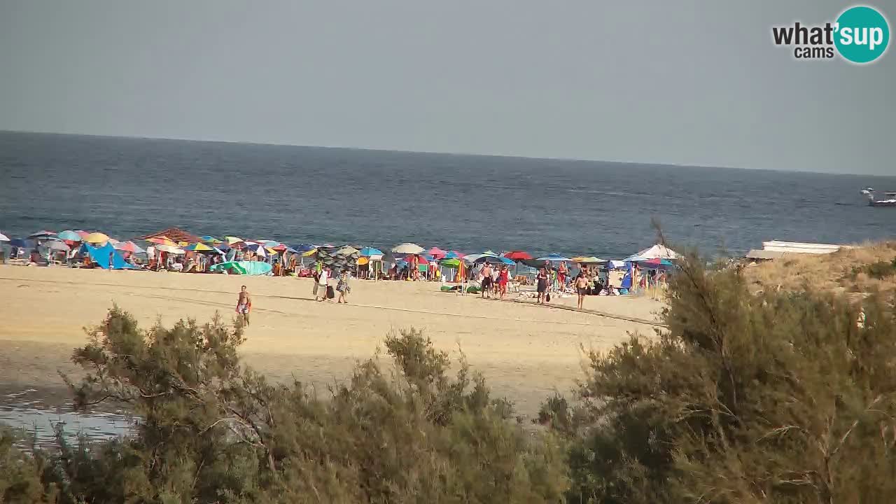 Webcam Chia – Vue en direct de la plage Su Giudeu