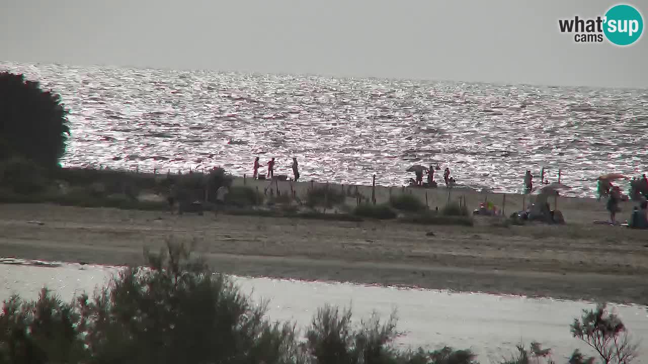 Spletna kamera Chia – Pogled v živo na plažo Su Giudeu