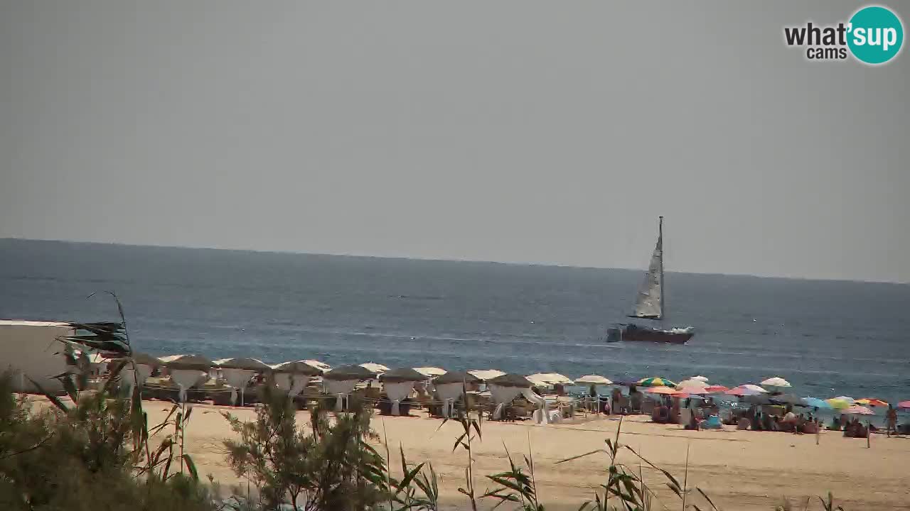 Webcam Chia – Vista en directo de la playa Su Giudeu
