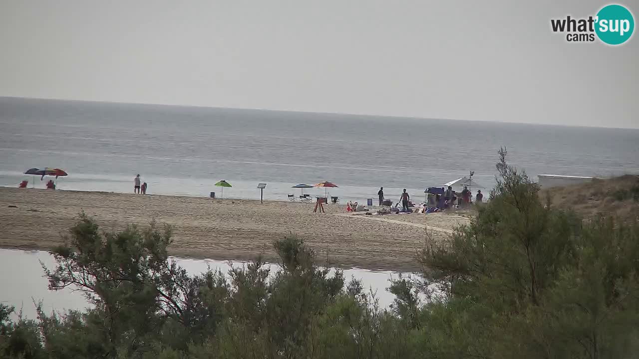 Webcam Chia – Vue en direct de la plage Su Giudeu