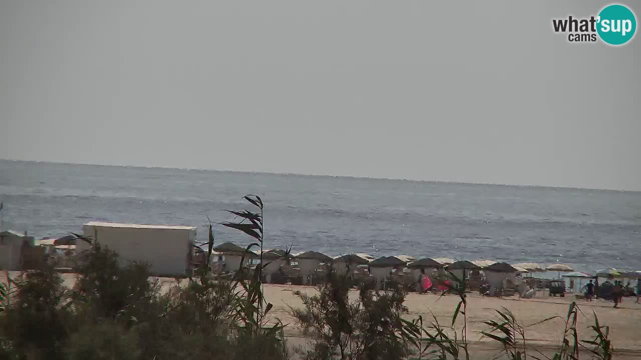 Webcam Chia – Vue en direct de la plage Su Giudeu