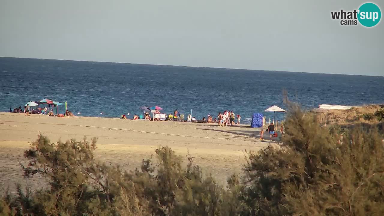 Webcam Chia – Vista en directo de la playa Su Giudeu