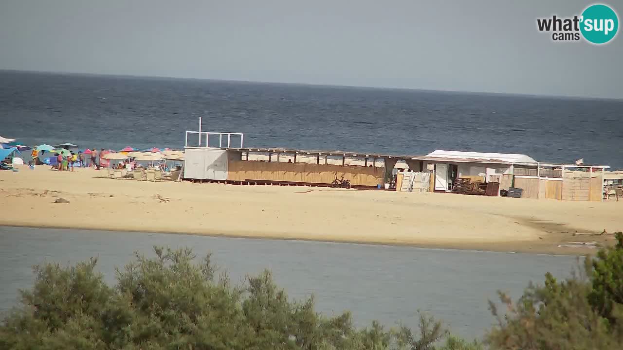 Webcam Chia – Vue en direct de la plage Su Giudeu