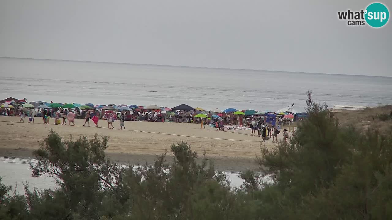 Webcam Chia – Vue en direct de la plage Su Giudeu