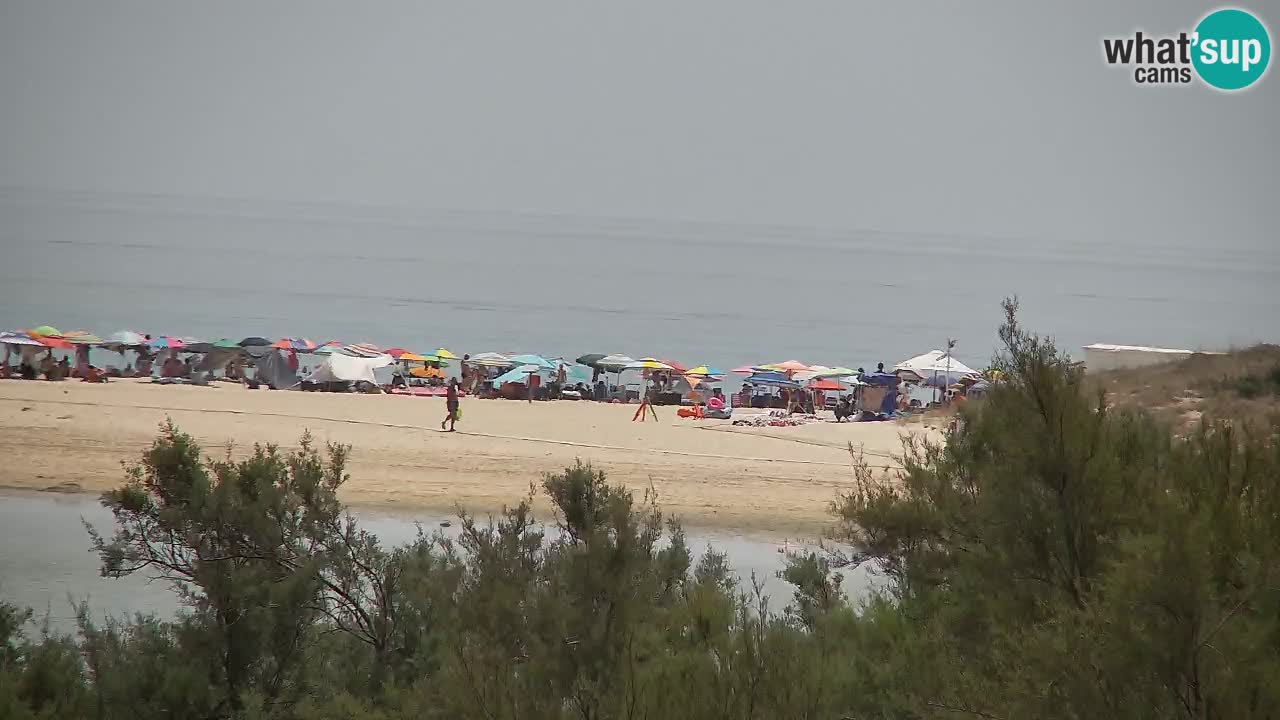 Webcam Chia – Vista en directo de la playa Su Giudeu