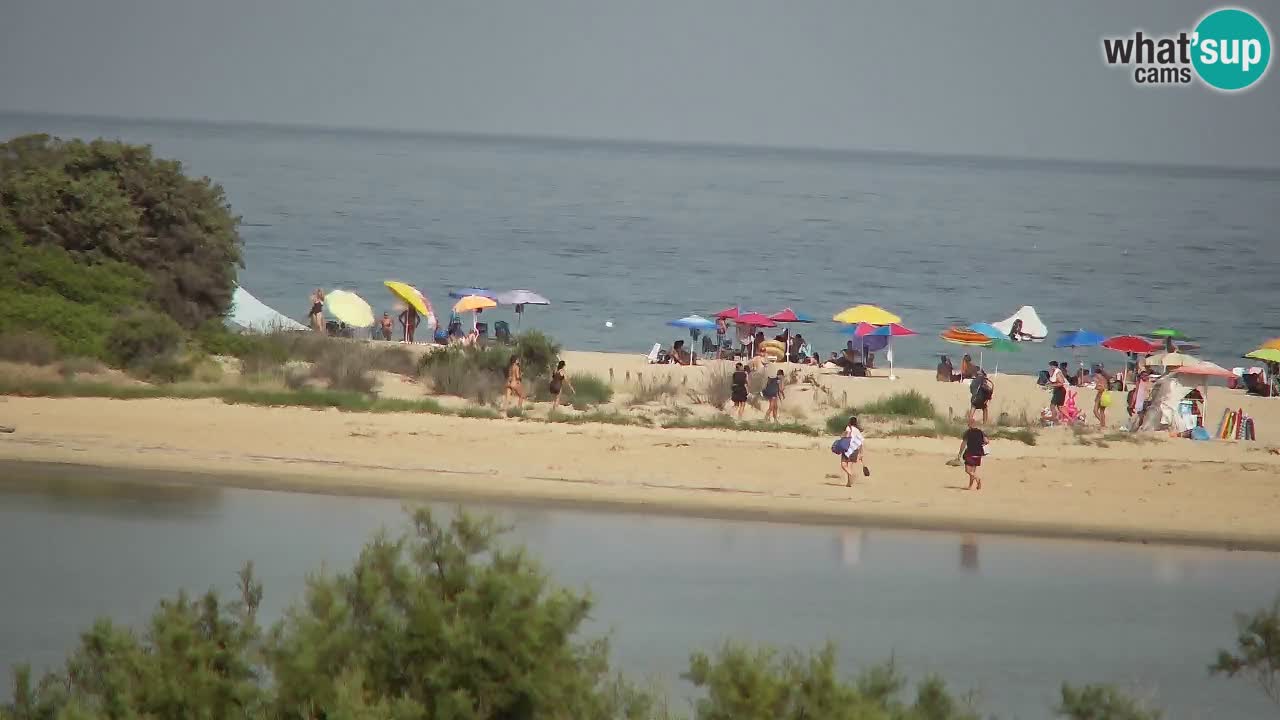 Webcam Chia – Vista en directo de la playa Su Giudeu