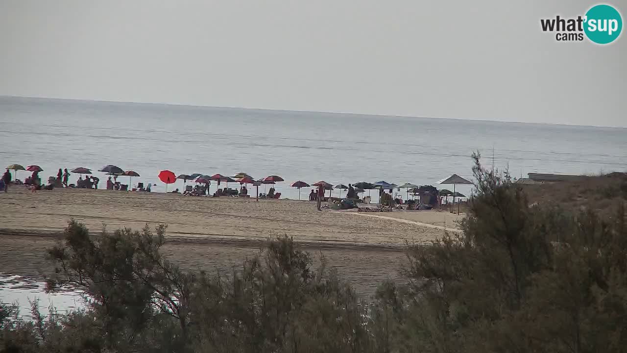 Webcam Chia – Vue en direct de la plage Su Giudeu