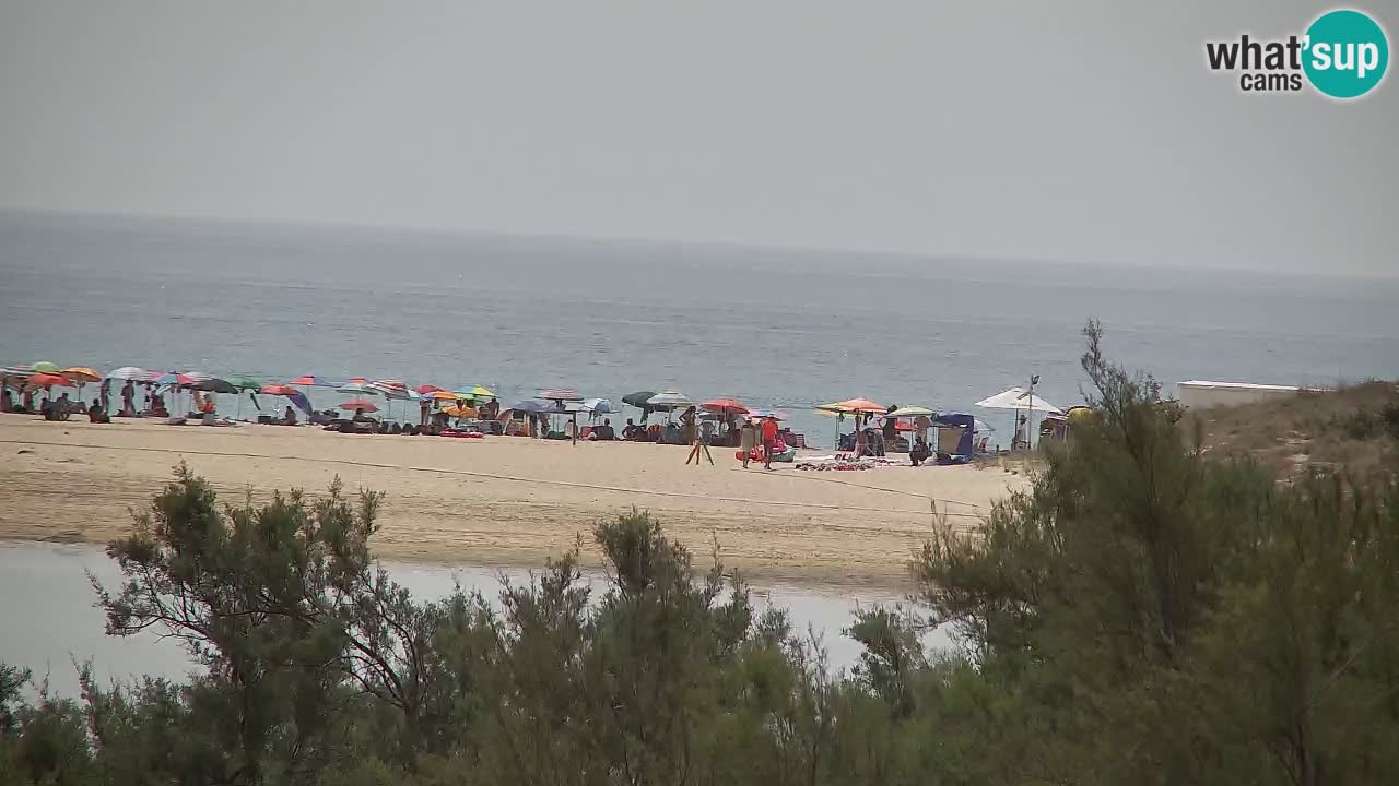 Webcam Chia – Vue en direct de la plage Su Giudeu