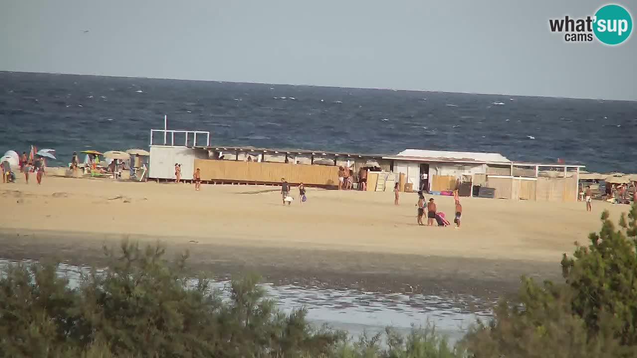 Webcam Chia – Vue en direct de la plage Su Giudeu