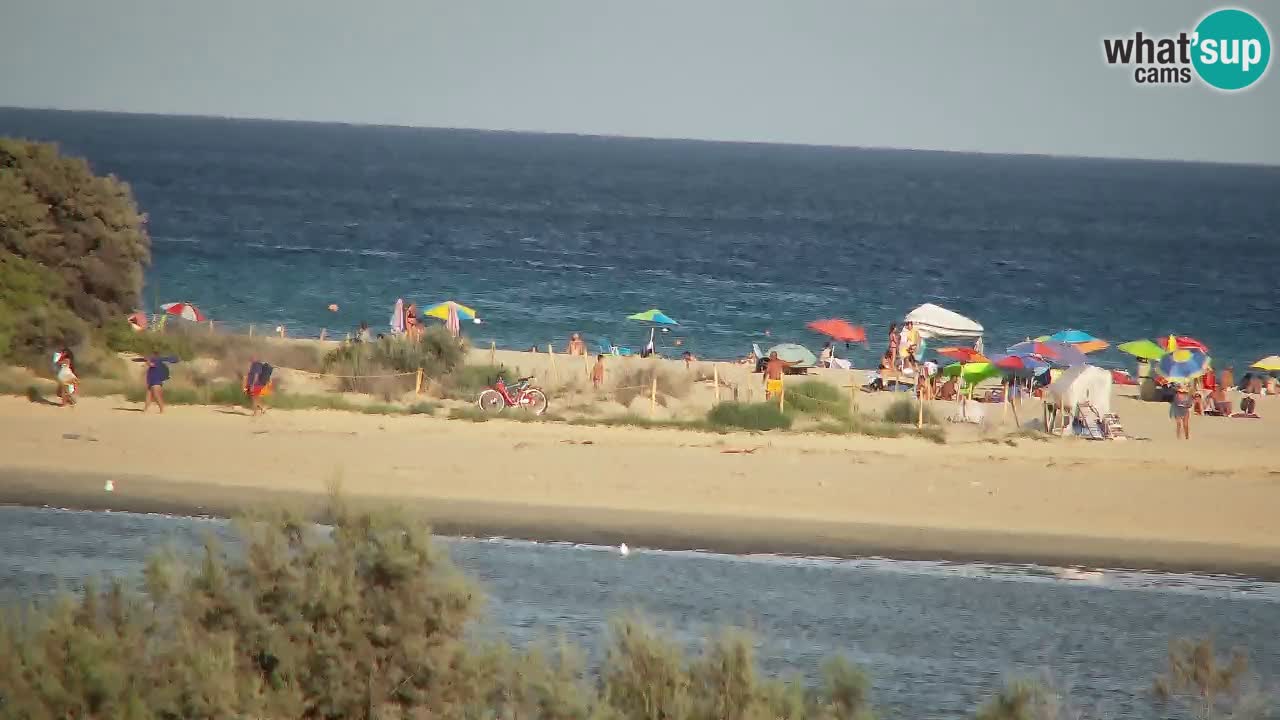 Webcam Chia – Vista en directo de la playa Su Giudeu