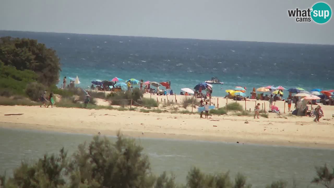Webcam Chia – Vista en directo de la playa Su Giudeu