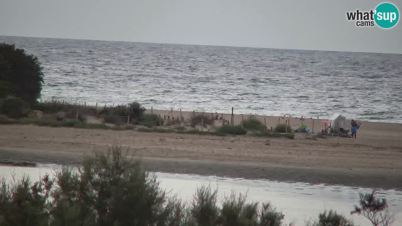 Webcam Chia – Vista en directo de la playa Su Giudeu