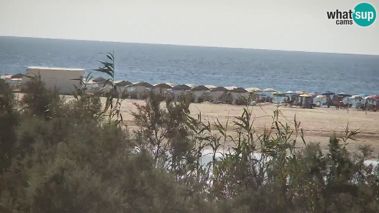 Webcam Chia – Vista en directo de la playa Su Giudeu