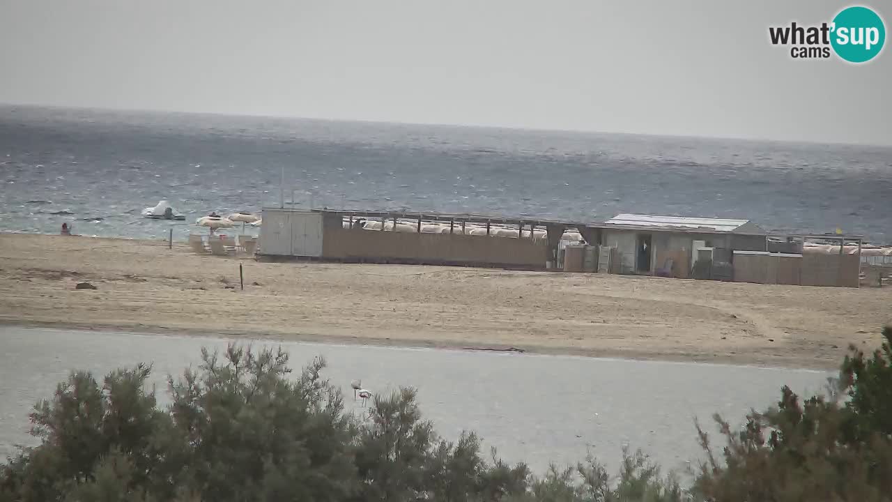 Webcam Chia – Vue en direct de la plage Su Giudeu