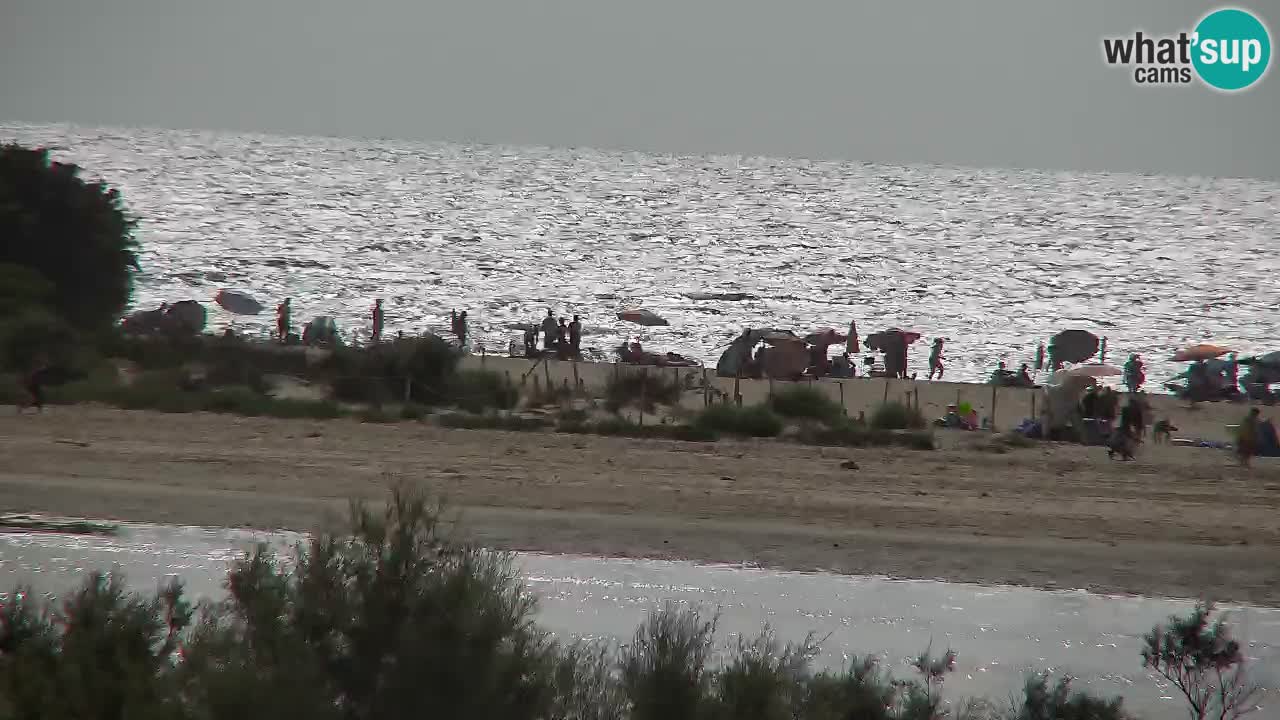 Spletna kamera Chia – Pogled v živo na plažo Su Giudeu