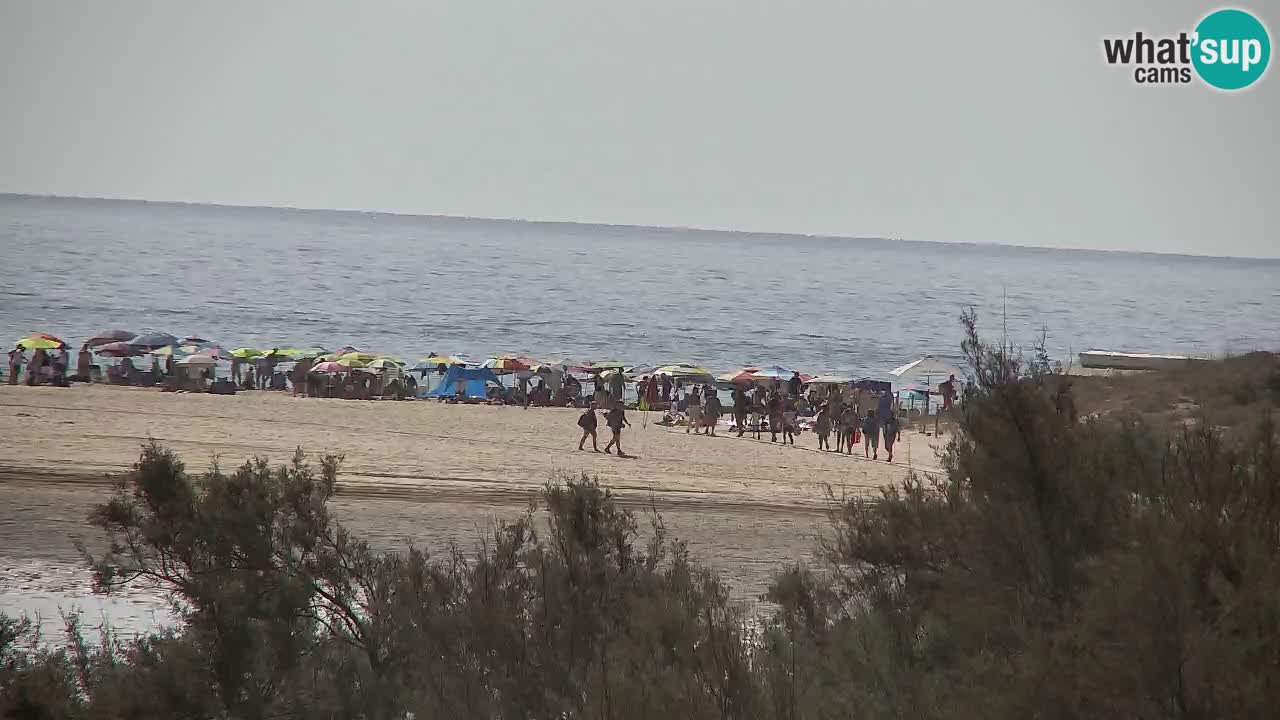 Webcam Chia – Vue en direct de la plage Su Giudeu