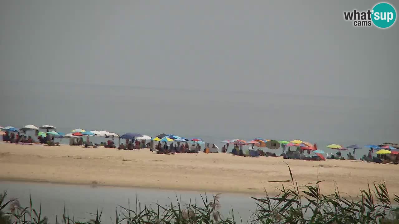 Webcam Chia – Vue en direct de la plage Su Giudeu