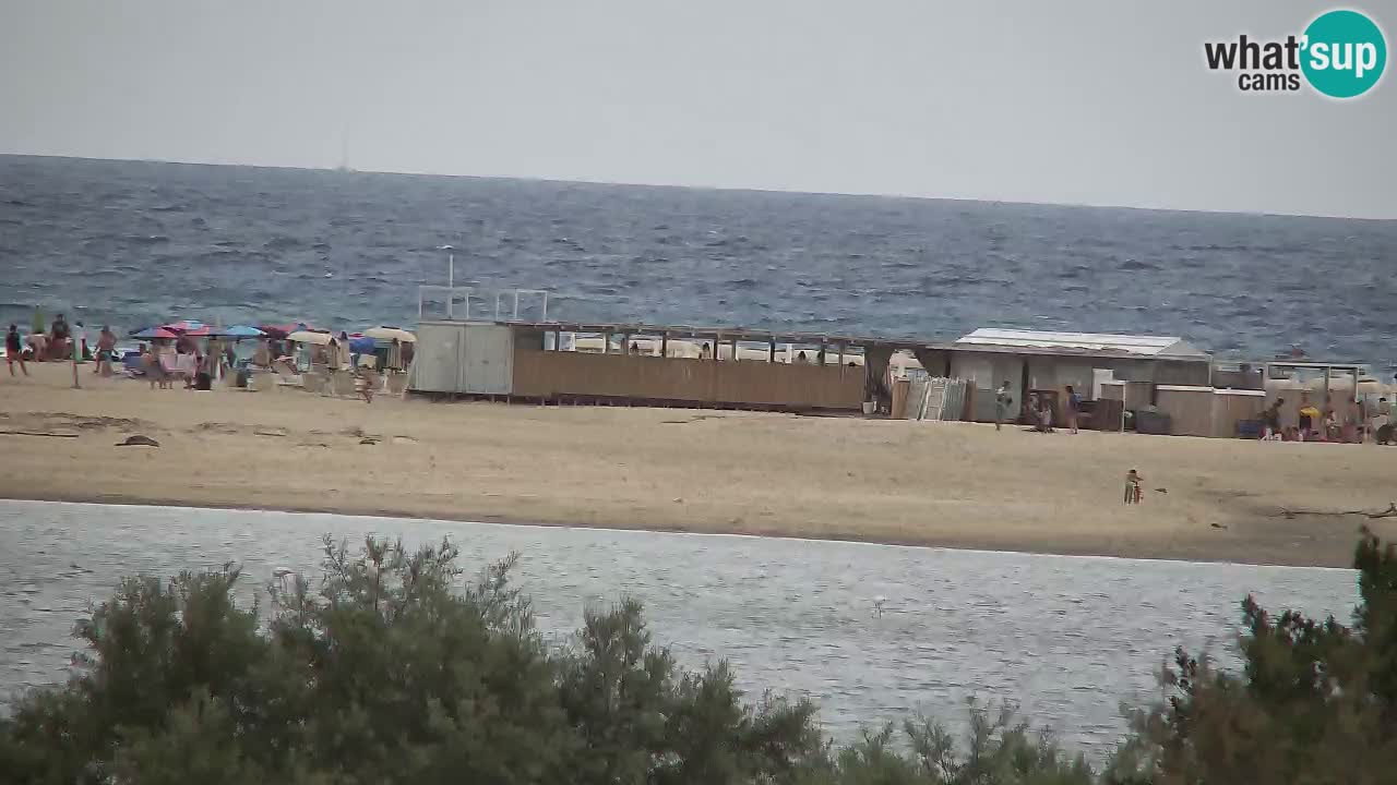 Webcam Chia – Vue en direct de la plage Su Giudeu