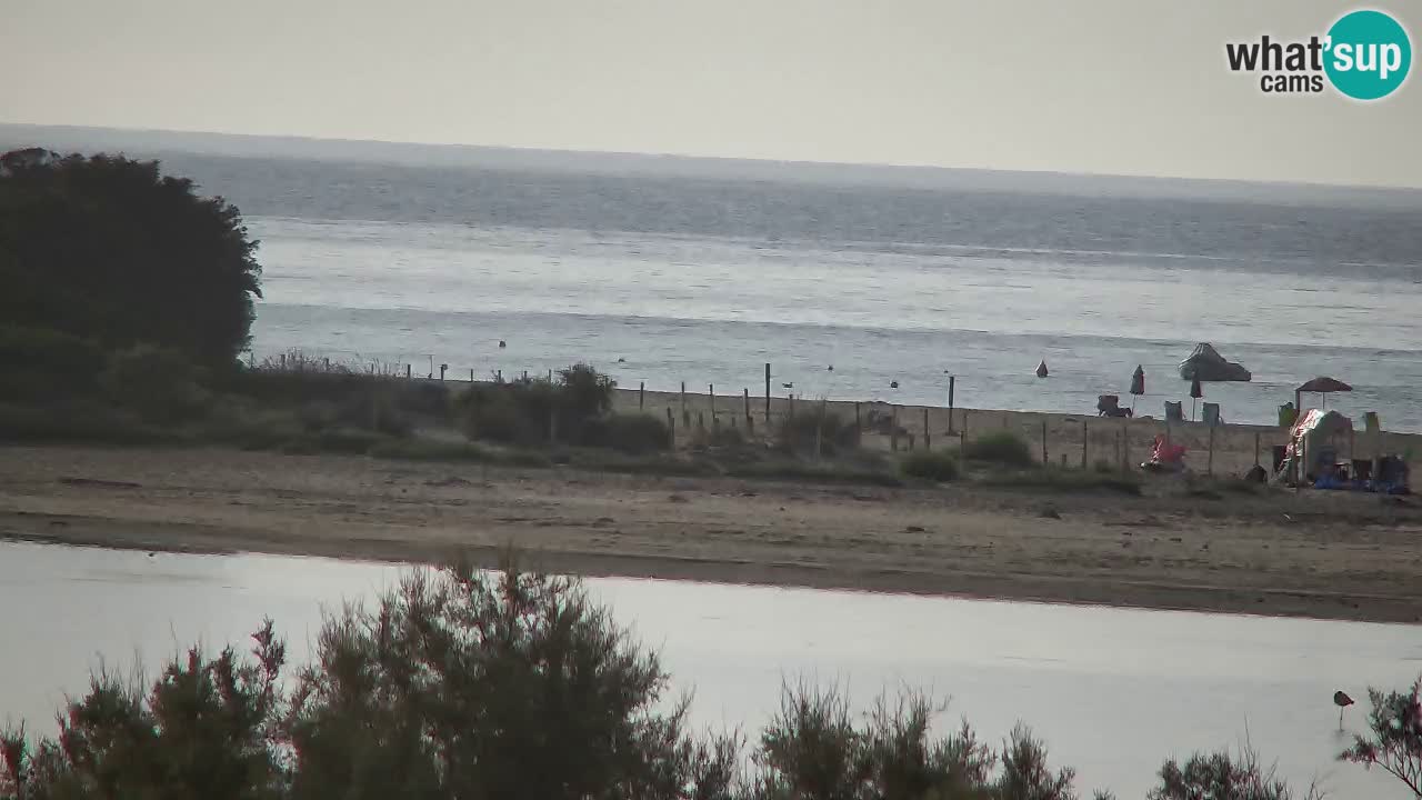Spletna kamera Chia – Pogled v živo na plažo Su Giudeu
