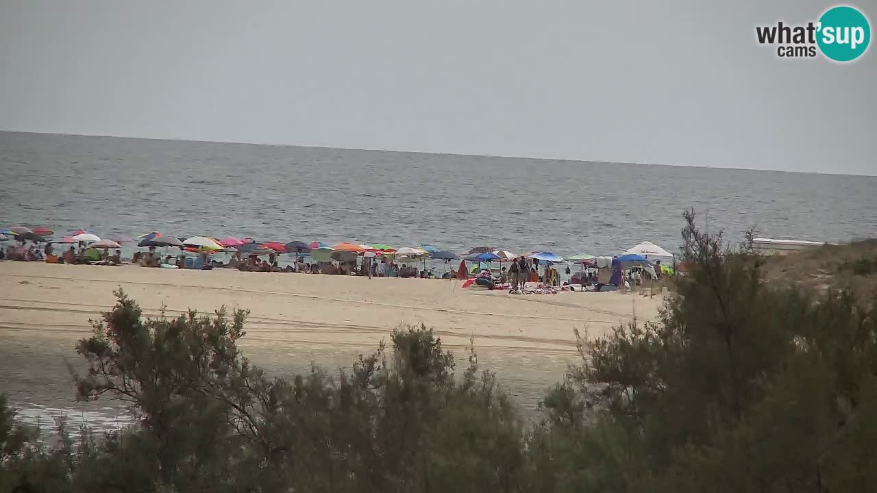 Webcam Chia – Vue en direct de la plage Su Giudeu