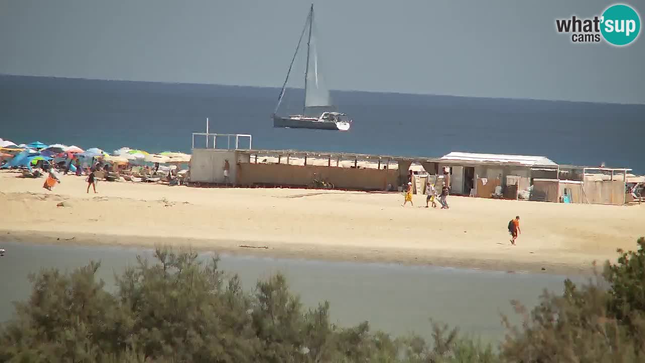 Webcam Chia – Vista en directo de la playa Su Giudeu