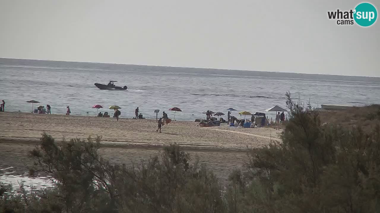 Webcam Chia – Vue en direct de la plage Su Giudeu