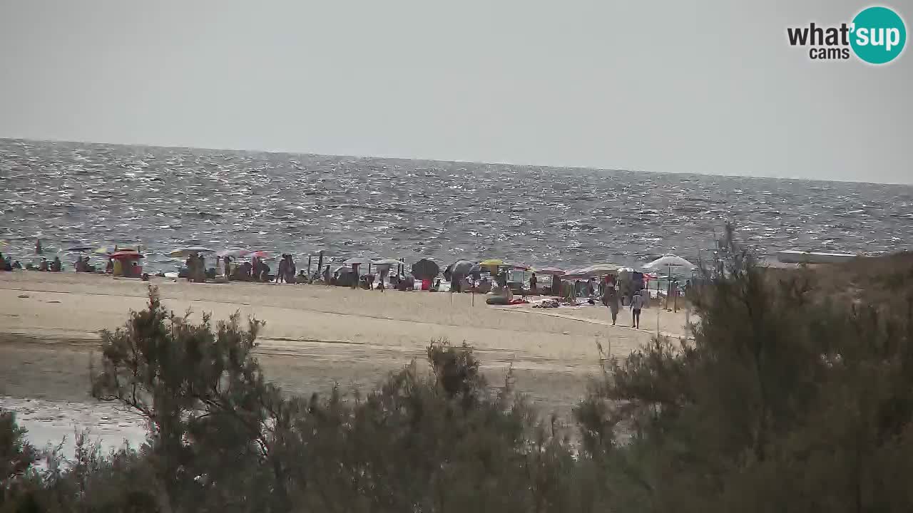 Webcam Chia – Vue en direct de la plage Su Giudeu