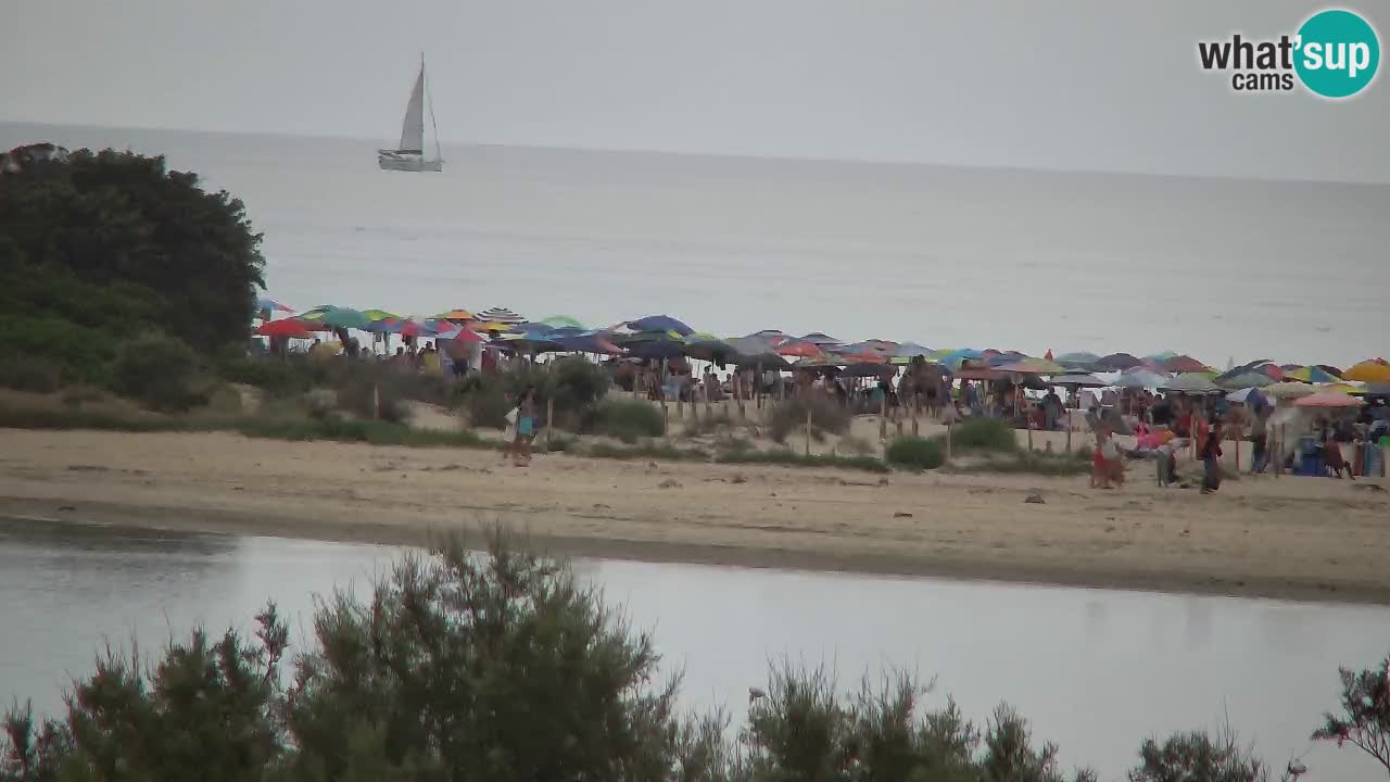 Webcam Chia – Vista en directo de la playa Su Giudeu