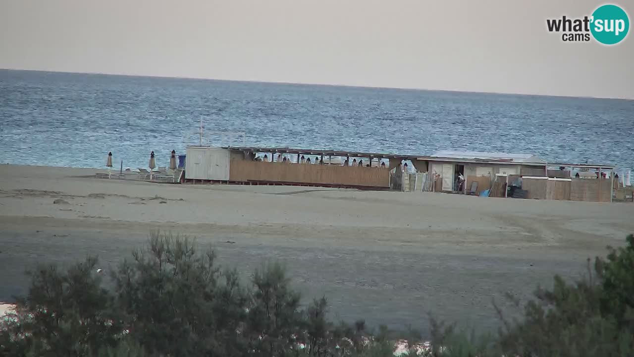 Webcam Chia – Vue en direct de la plage Su Giudeu